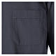 Camisa Clergyman manga longa misto algodão cinzento escuro In Primis s3