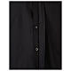 Camisa Clergyman manga longa misto algodão preto In Primis s5