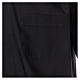 Short-sleeved clergy shirt in black cotton blend In Primis s3
