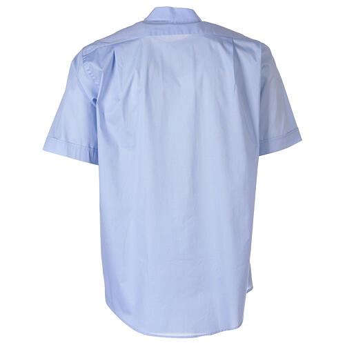 Koszula In Primis. bawełna elastyczna, krótki rękaw, jasnoniebieska 6