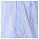 Camisa de sacerdote azul-celeste manga curta linha In Primis tecido elástico 97% algodão e 3% Lycra s2