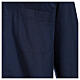 Camisa de sacerdote azul manga comprida linha In Primis tecido elástico 97% algodão e 3% Lycra s4