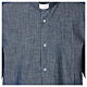 Camisa cuello clergy manga larga Denim azul claro Cococler s3
