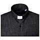 Cococler dark blue denim long sleeve clergy collar shirt s2