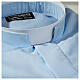 Camisa azul claro colarinho romano algodão manga comprida CocoCler s2