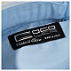 Camisa azul claro colarinho romano algodão manga comprida CocoCler s3
