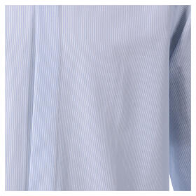 Clergy shirt CocoCler cotton blend long sleeve tab collar light blue