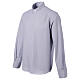 Clergy collar shirt CocoCler cotton blend blue long sleeve s3