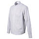 Chemise manches longues coton mélangé blanc motif Hypnotic CocoCler col clergy s3