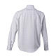 Chemise manches longues coton mélangé blanc motif Hypnotic CocoCler col clergy s6