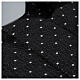 Camisa preta estampada manga comprida mistura de algodão colarinho sacerdote CocoCler s4