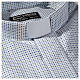 Camisa de sacerdote manga comprida padrão cruzes CocoCler mistura de algodão s2