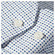Camisa de sacerdote manga comprida padrão cruzes CocoCler mistura de algodão s6