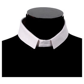 CocoCler classic linen blend double collar shirt