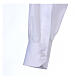 Long-sleeved clergy shirt in white cotton blend In Primis with Clergy collar, plus sizes s4