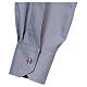 Camicia Clergy In Primis manica lunga misto cotone taglie comode grigio chiaro s4