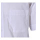 Camisa clergyman tallas cómodas manga corta mezcla algodón In Primis blanca s3
