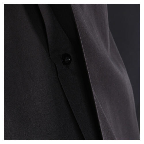 Camicia clergy manica corta nero In Primis TAGLIE FORTI misto cotone 4