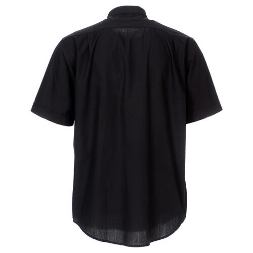 Camicia clergy manica corta nero In Primis TAGLIE FORTI misto cotone 5