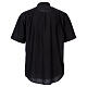 Camicia clergy manica corta nero In Primis TAGLIE FORTI misto cotone s5