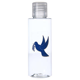 Set, Weihwasserfläschchen und Aufkleber mit Motiv Friedenstaube, 100 Stück