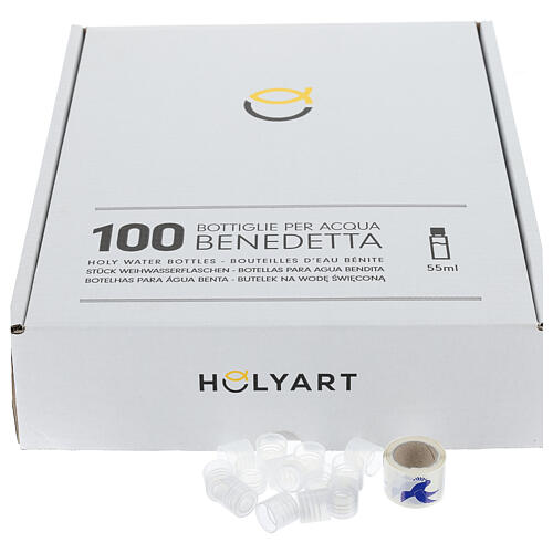 Holy water bottles with Dove sticker (100 pcs box) 4