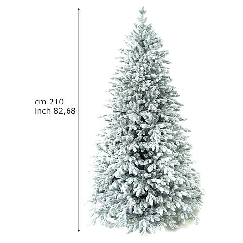 Árbol de Navidad 210 cm Poly Flocado Castor Winter Woodland 3