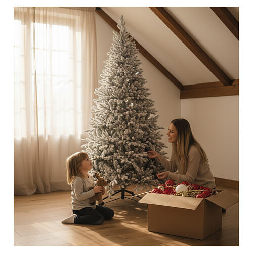 Christmas tree 210 cm Poly Frosted Castor Winter Woodland 4