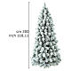 Albero di Natale 300 cm Floccato Pvc Nordend Winter Woodland s3