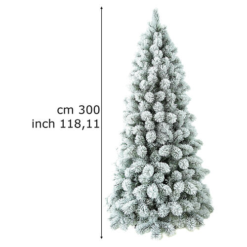 Choinka 300 cm ośnieżona flokowana pvc Nordend Winter Woodland 3