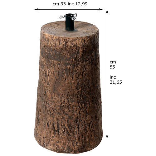 Resin trunk base for Winter Woodland Christmas trees 180-210 cm 4