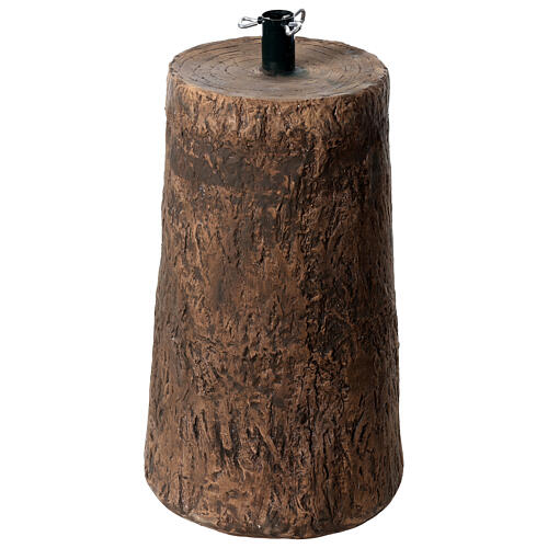 Base tronco árbol Navidad 180-210 cm efecto madera resina Winter Woodland 1