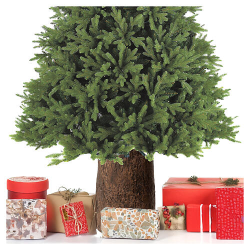 Base tronco árbol Navidad 180-210 cm efecto madera resina Winter Woodland 2