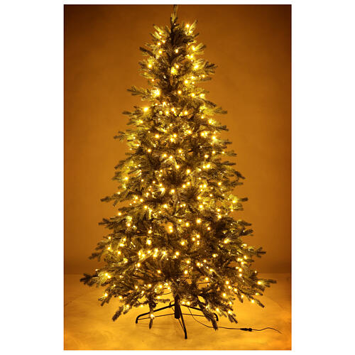 Weihnachtsbaum Poly Dunant Slim mit 568 LEDs Winter Wonderland grün, 210 cm 2