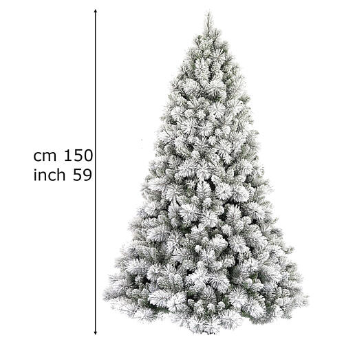 Choinka 150 cm pvc Floccato Grober Winter Woodland 3