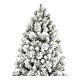 Albero Natale pvc Floccato Grober 180 cm Winter Woodland s3