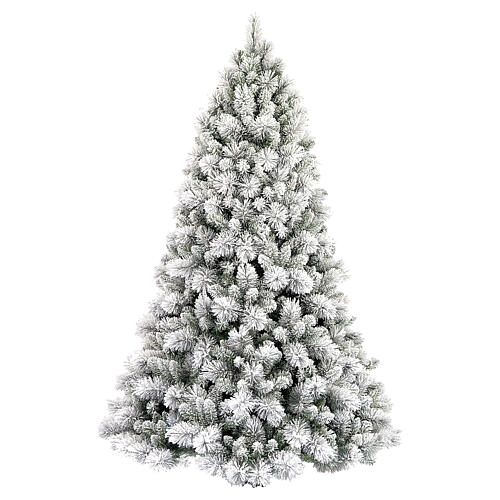 Grober Flocked PVC Christmas Tree 225 cm Winter Woodland 1