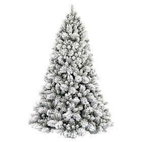 Christmas tree 210 cm LED lights PVC Flocked Grober Winter Woodland