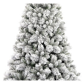 Albero Natale 225 cm luci led pvc Floccato Grober Winter Woodland