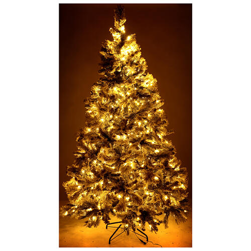 Árvore de Natal Grober com neve 225 cm PVC 680 luzes LED Winter Woodland 2