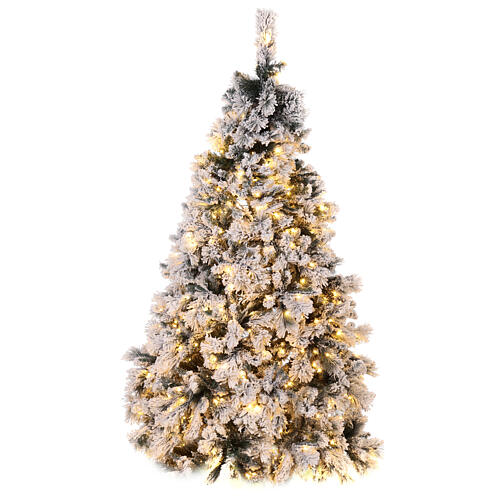 Christmas tree 225 cm LED lights PVC Flocked Grober Winter Woodland 1