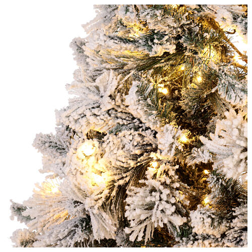 Christmas tree 225 cm LED lights PVC Flocked Grober Winter Woodland 5