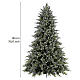 Sapin de Noël 180 cm poly vert Chaubert Winter Woodland s3