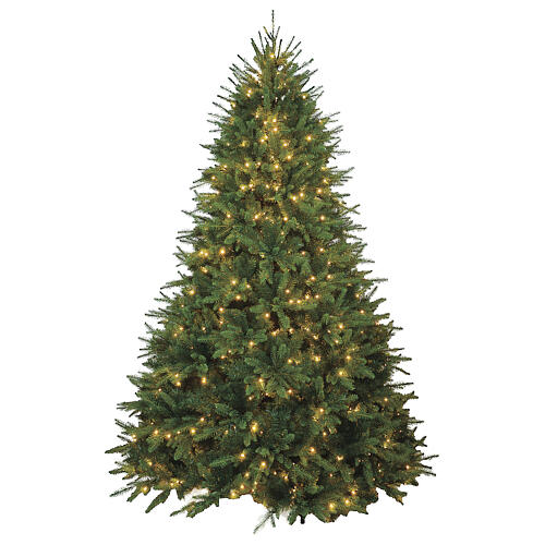 Green poly Jorasses Winter Woodland Christmas Tree of 150 cm, 224 LED lights 1