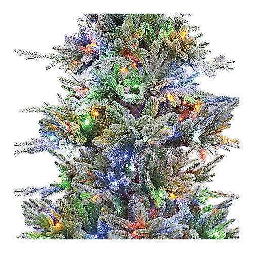 Green poly Bionnassay Winter Woodland Christmas Tree of 180 cm, 296 RGB LED lights 2