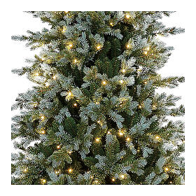 Sapin de Noël Chaubert Winter Woodland poly vert éclairé 664 LEDs 210 cm
