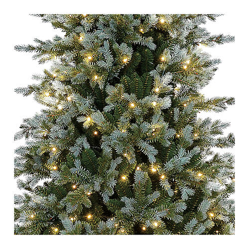 Sapin de Noël Chaubert Winter Woodland poly vert éclairé 664 LEDs 210 cm 2