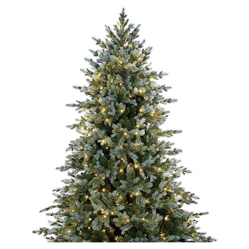 Árvore de Natal Chaubert 210 cm Winter Woodland Poly verde 664 luzes LED 3