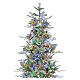 Green poly Bionnassay Winter Woodland Christmas Tree of 225 cm, 440 RGB LED lights s5