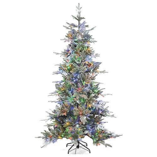 Sapin de Noël 225 cm 440 LEDs RGB Winter Woodland Poly Bionnassay 1